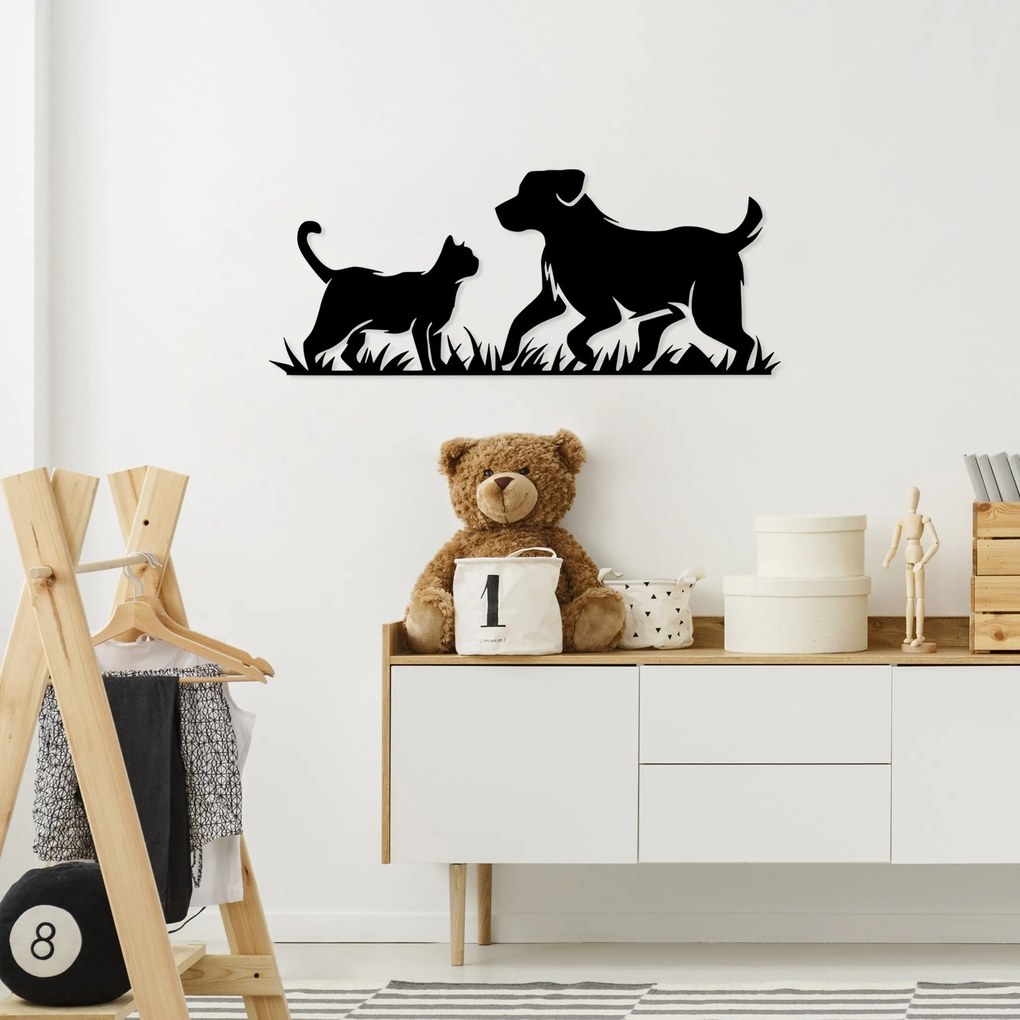 Acessório Decorativo de Parede Best Friends – Preto – 27 x 70 cm