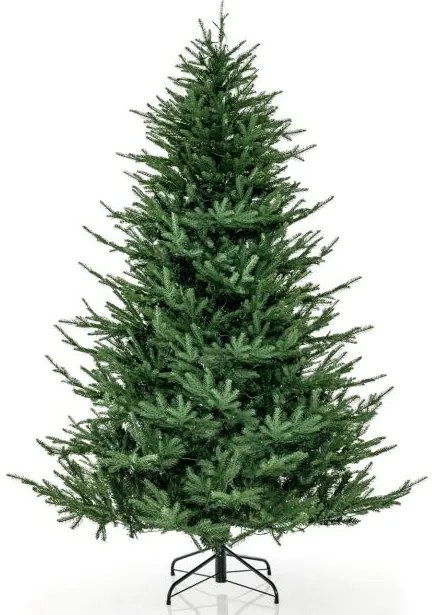 Árvore de Natal artificial de 183 cm com 280 luzes LED brancas quentes 788 pontas de ramos em PE e PVC Verde