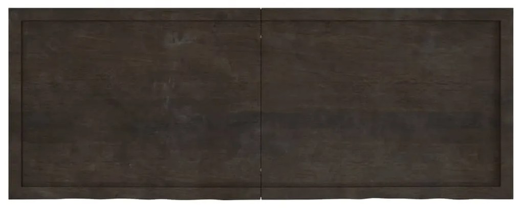 Tampo de mesa 160x60x(2-6) cm carvalho tratado castanho-escuro