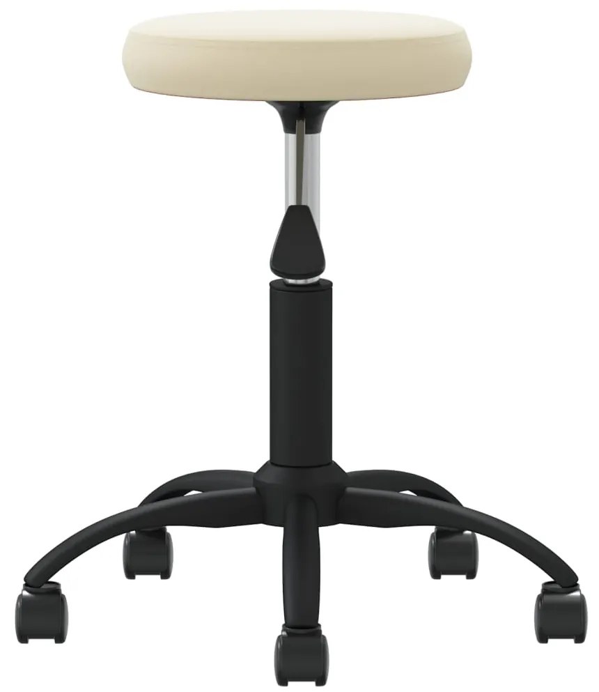 Cadeira de jantar veludo cor creme