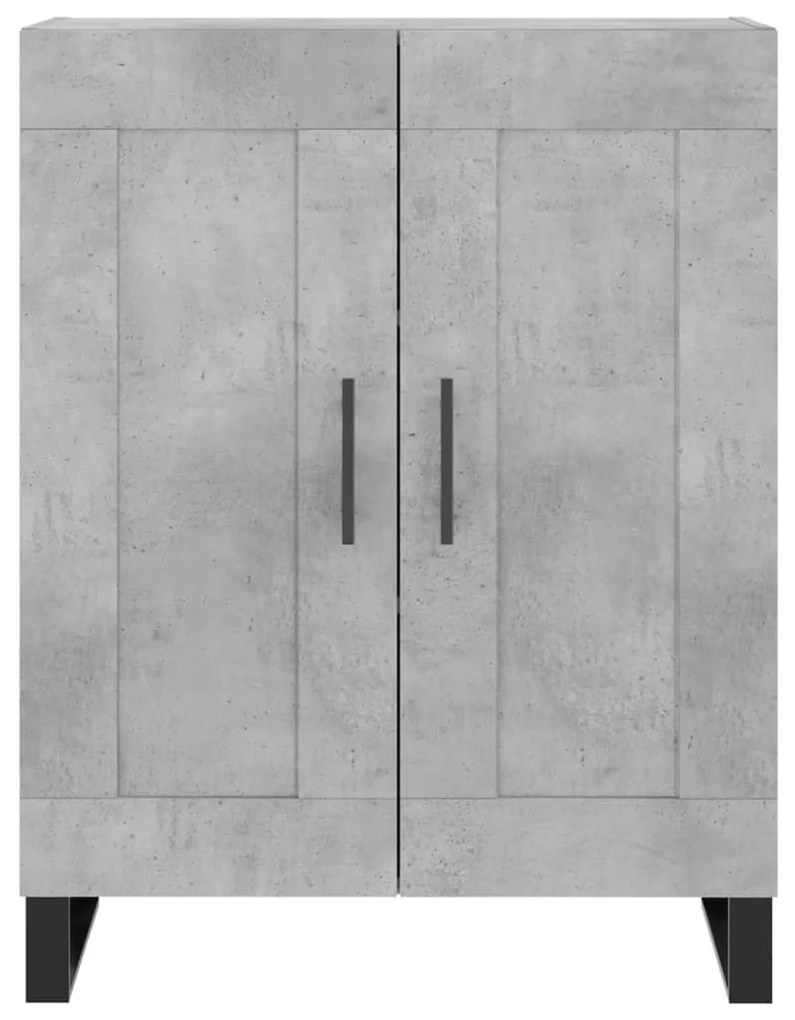 Aparador 69,5x34x90 cm madeira processada cinza cimento