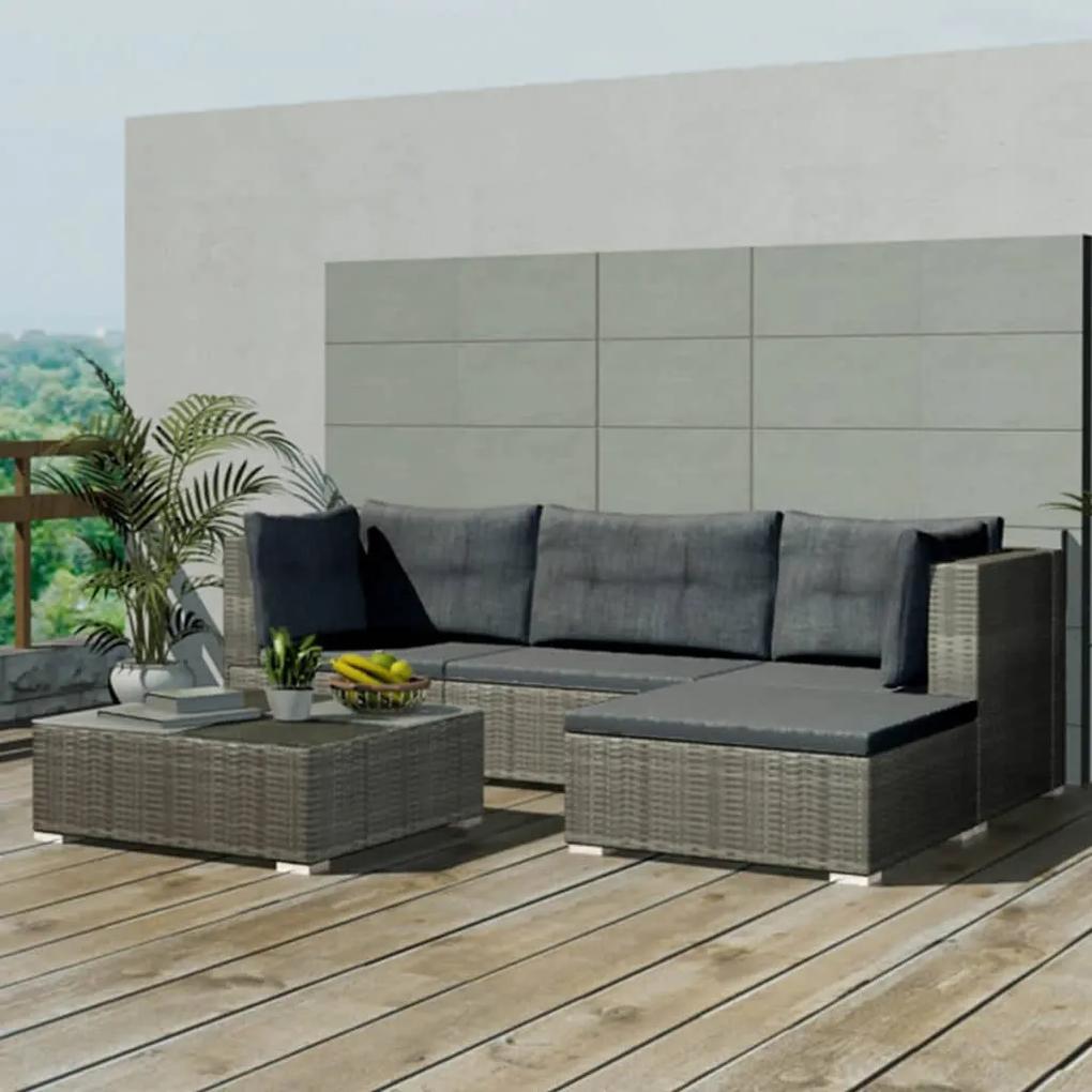Conjunto Lounge Açores de Jardim - Sofá Chaise Longue e Mesa de Centro