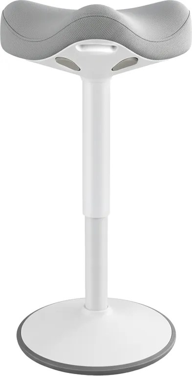 Banco escritorio 34 x 34 x (59-83,5) cm inclinável em 360° cinzento