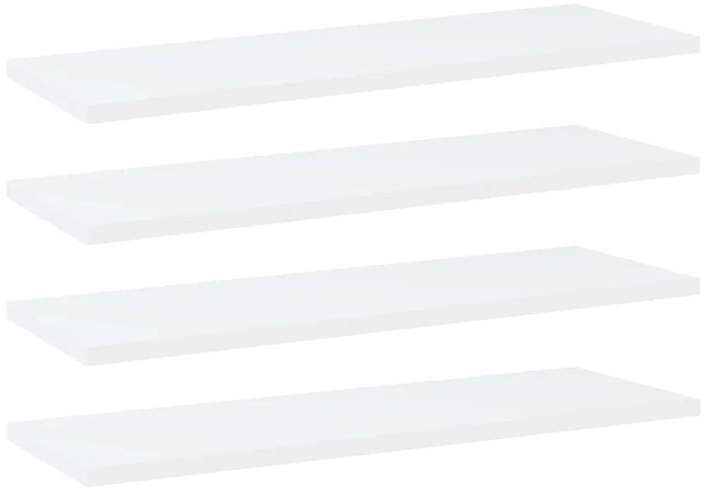 Prateleiras para estante 4 pcs derivados de madeira branco