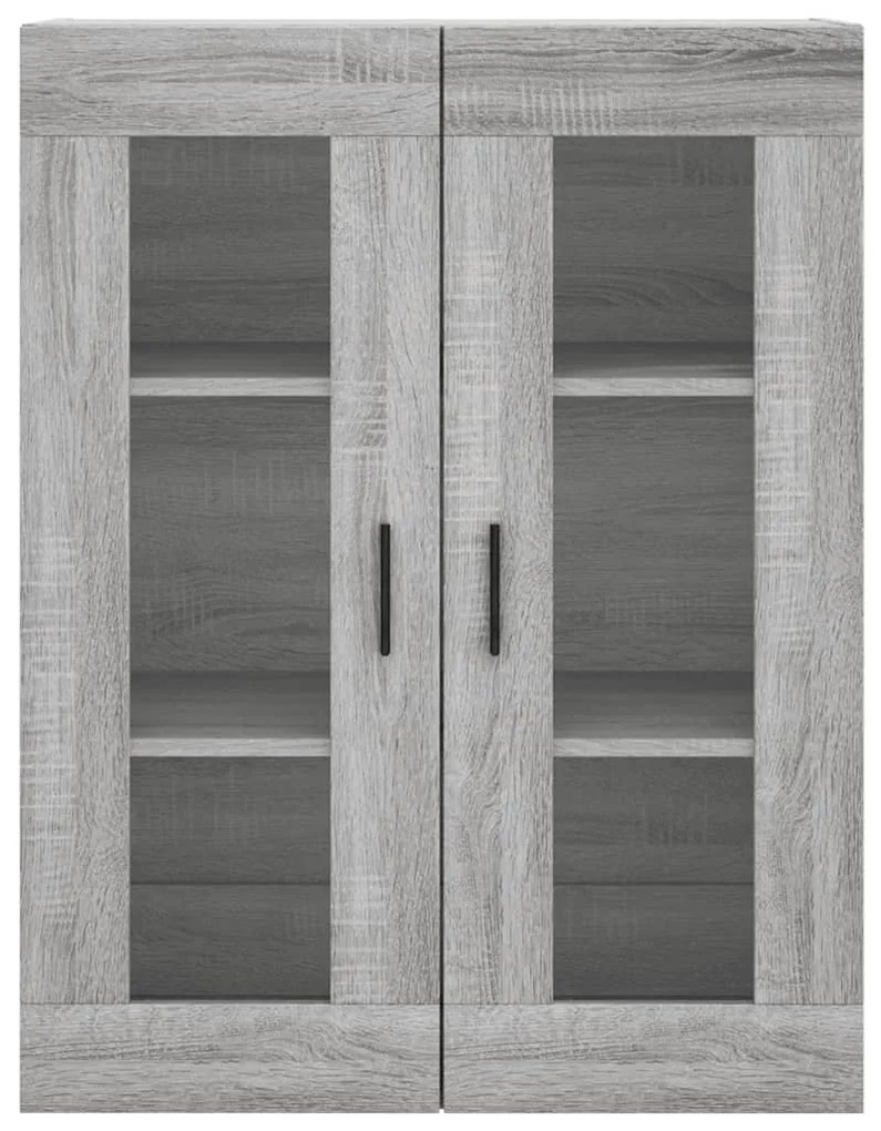 Armário alto 69,5x34x180 cm derivados de madeira sonoma cinza