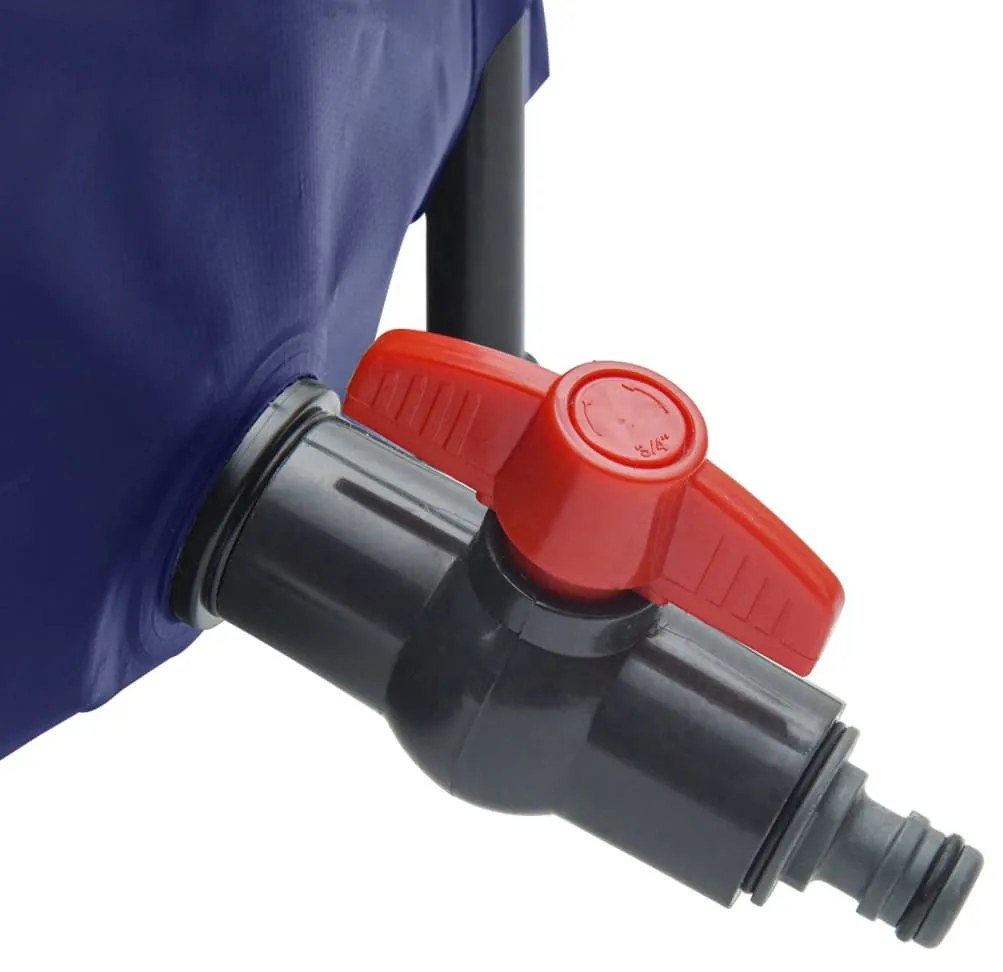 Depósito de água dobrável com torneira 1000 L PVC