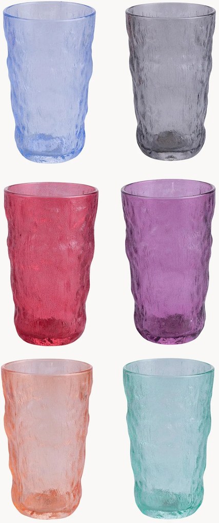 Copos de cocktail variados Amnesia, conjunto de 6