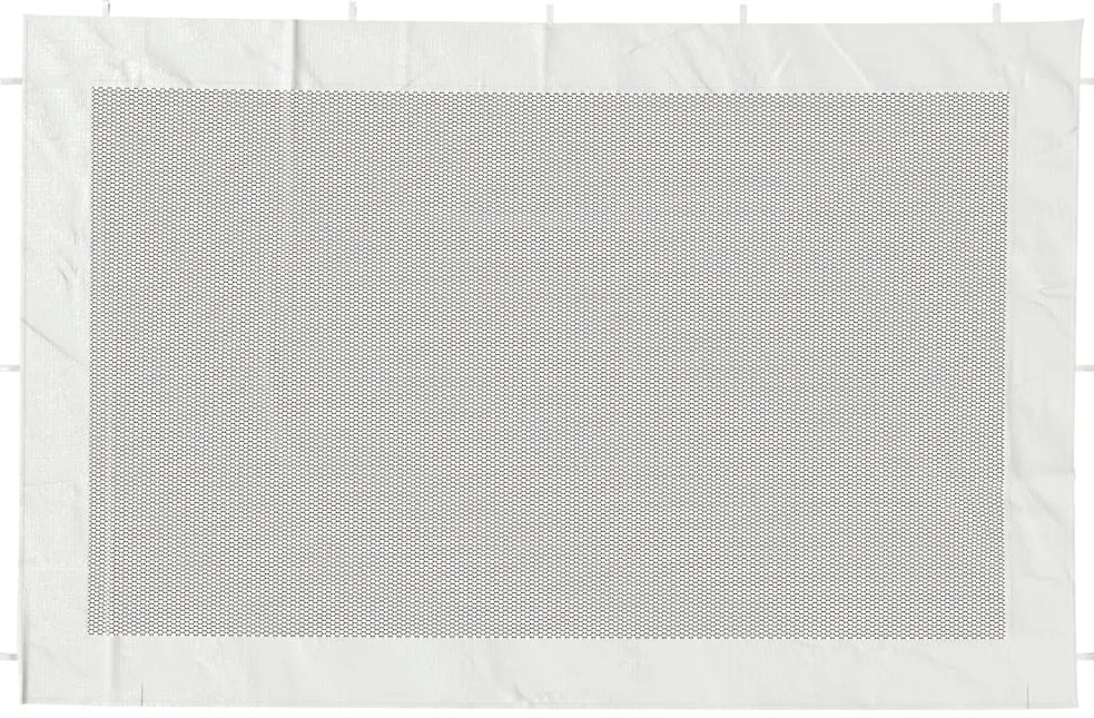 Parede lateral p/ tenda de festas malha branco e preto