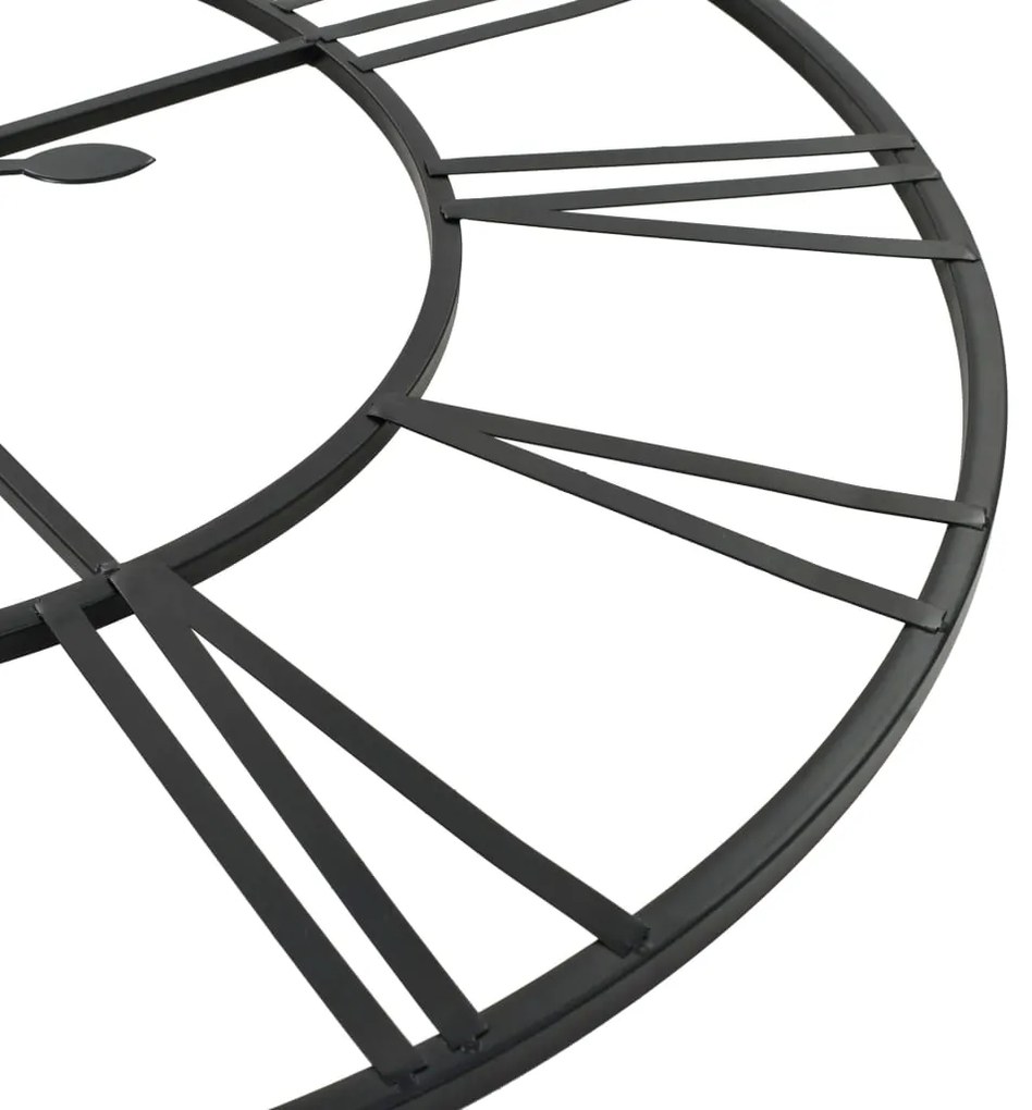 Relógio de parede com movimento quartzo metal 80 cm XXL