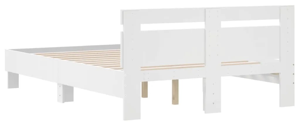 Estrutura cama c/ cabeceira 120x190 cm derivados madeira branco