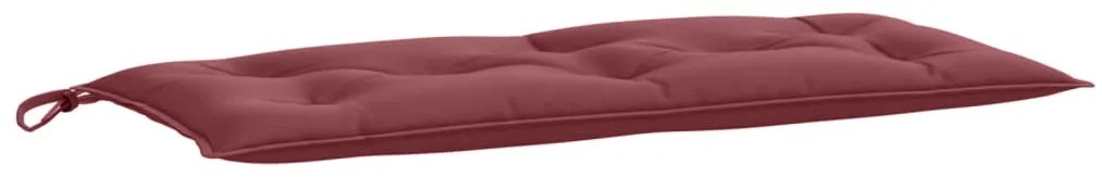 Almofadões banco jardim 2pcs 100x50x7cm mesclado vermelho tinto