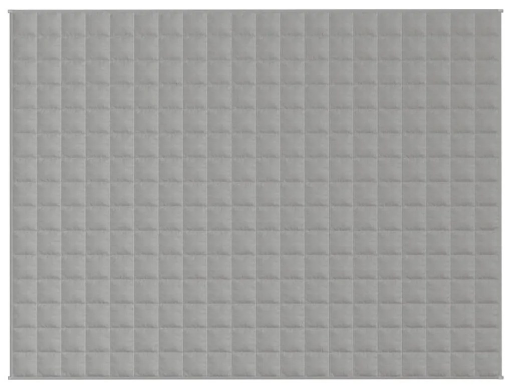 Manta pesada 7 kg 152x203 cm tecido cinzento