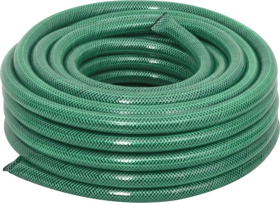vidaXL Mangueira de jardim 0,75" 50 m PVC verde