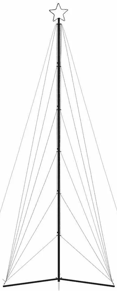 LED Árvore de Natal 861 LEDs Branco Quente 478 cm