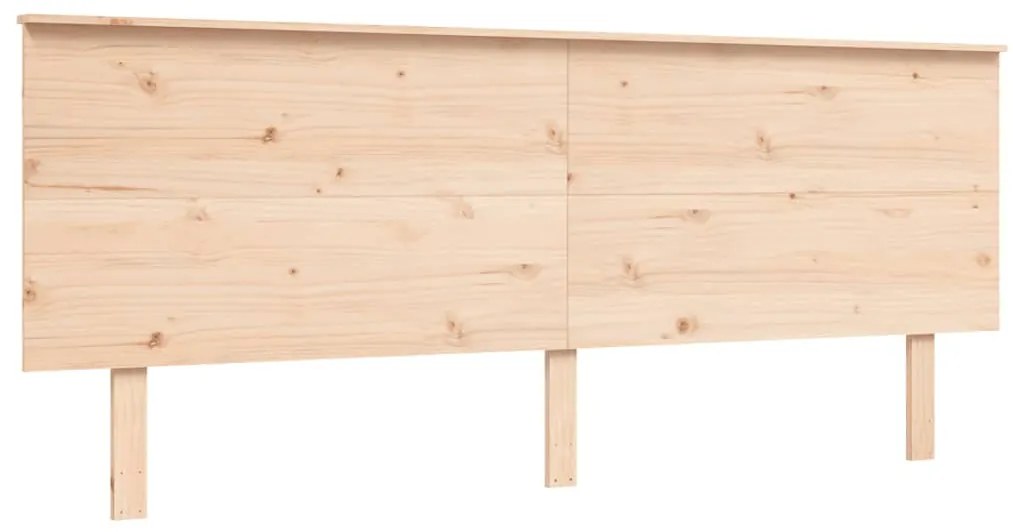 Estrutura de cama Super King Size com cabeceira madeira maciça