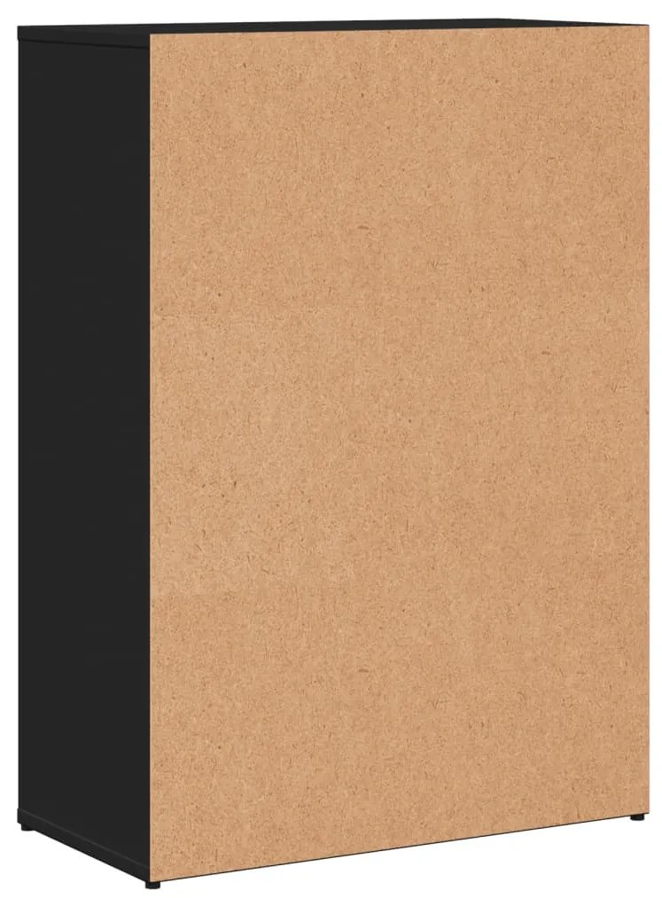 Aparadores 2 pcs 60x30x84 cm derivados de madeira preto