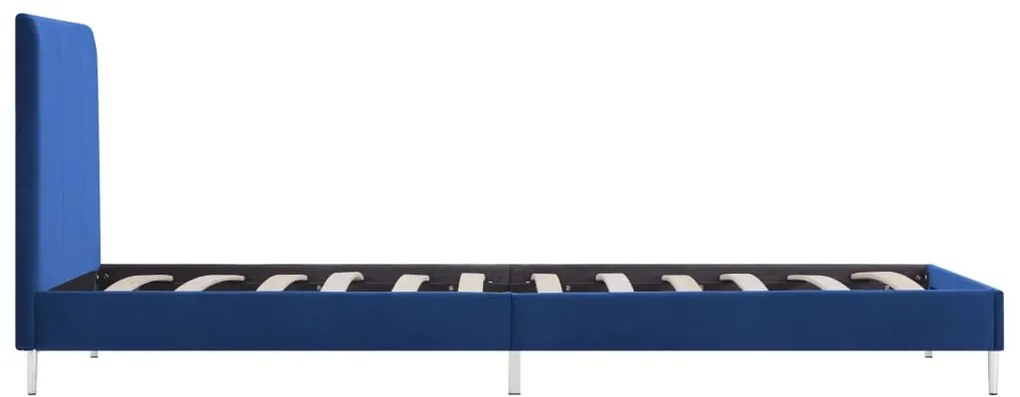 Estrutura de cama 90x200 cm tecido azul