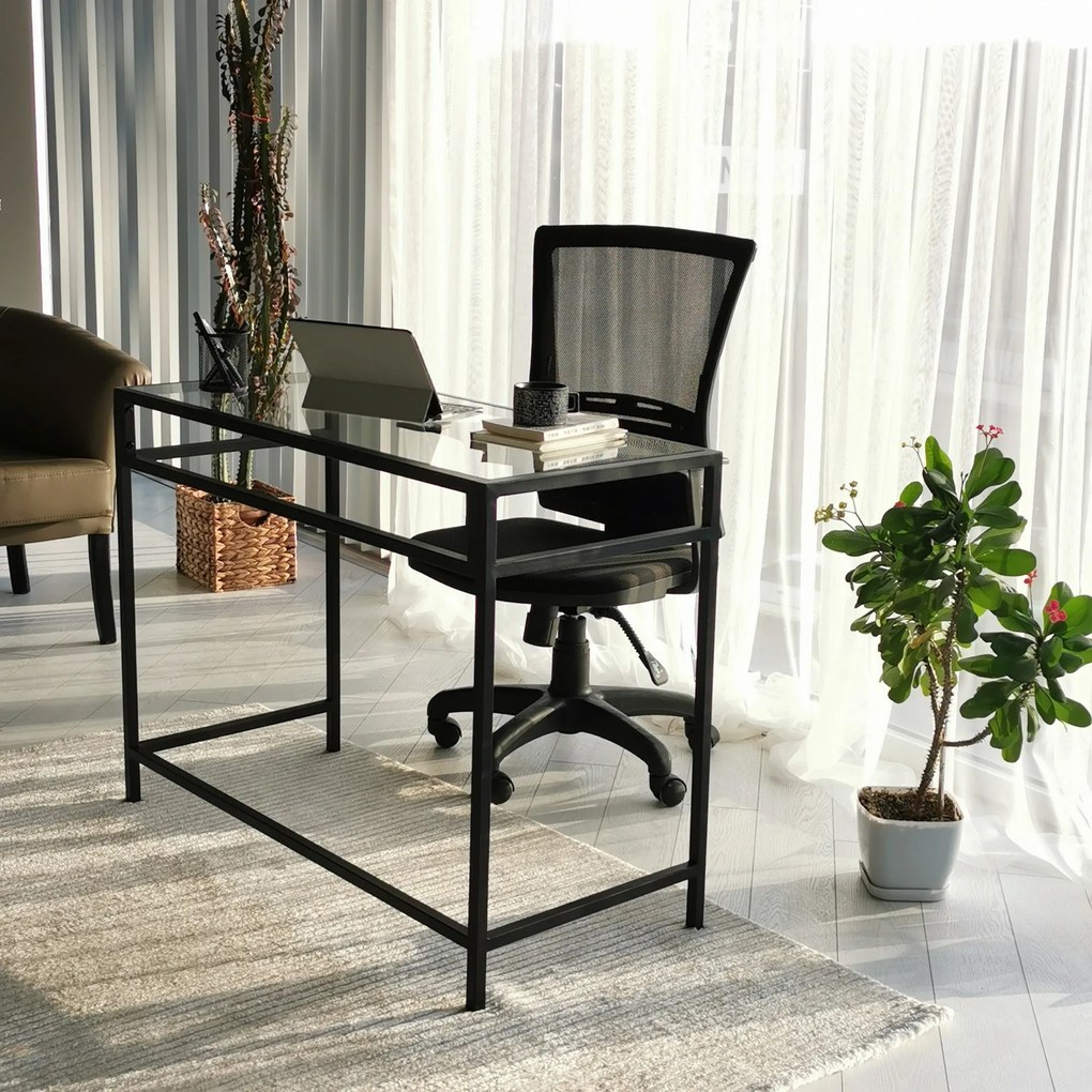 Secretária Network – Preto – 100 cm x 75 cm x 45 cm