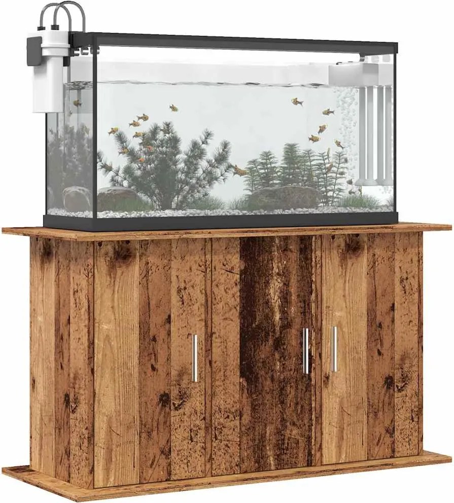 vidaXL Suporte aquário 101x41x58 cm derivados de madeira madeira velha
