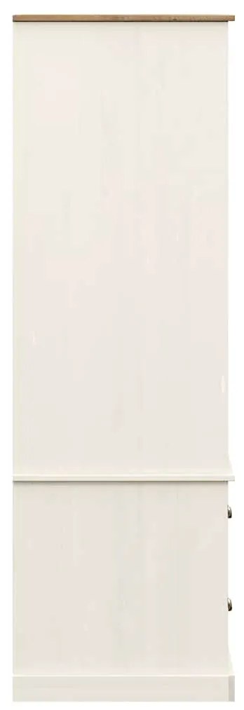 Roupeiro VIGO 90x55x170 cm madeira de pinho maciça branco