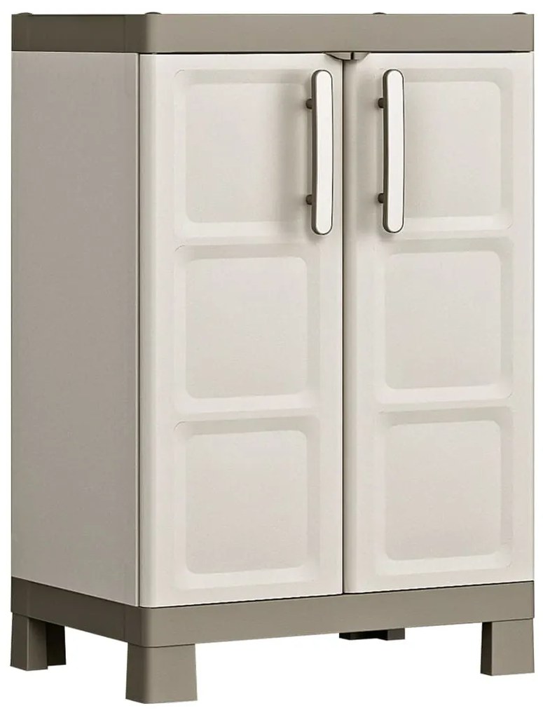 Keter Armário de arrumação Excellence 97cm bege/cinzento-acastanhado