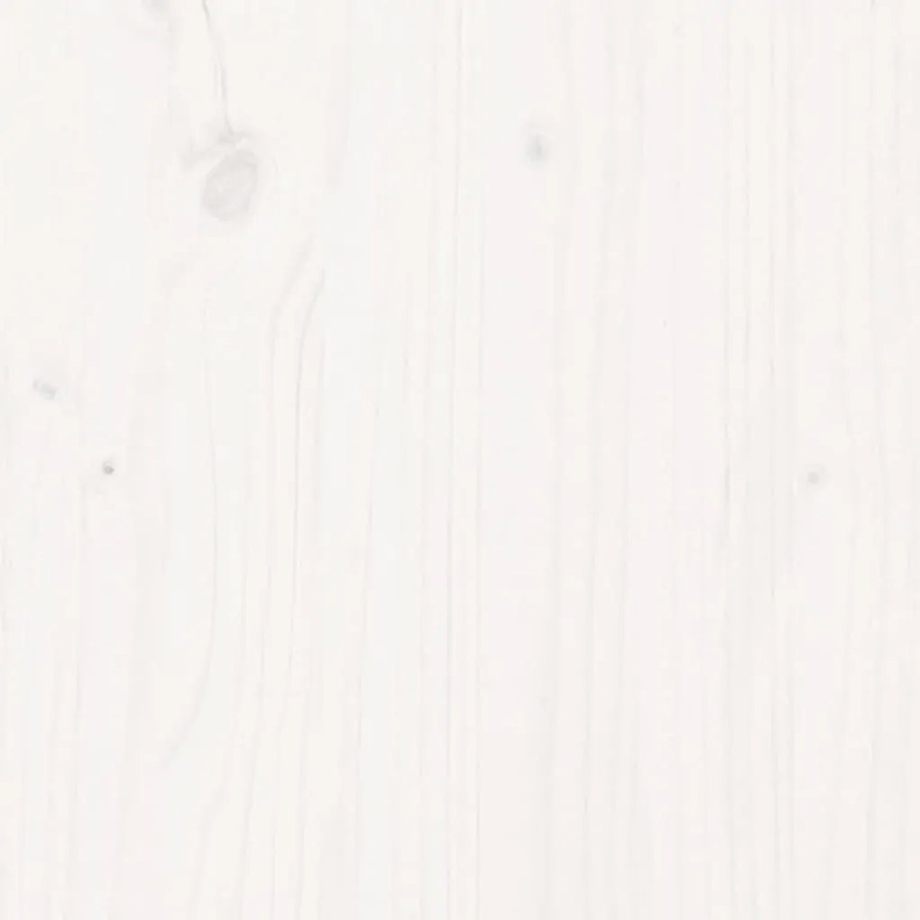 Aparador 111x34x60 cm madeira de pinho maciça branco