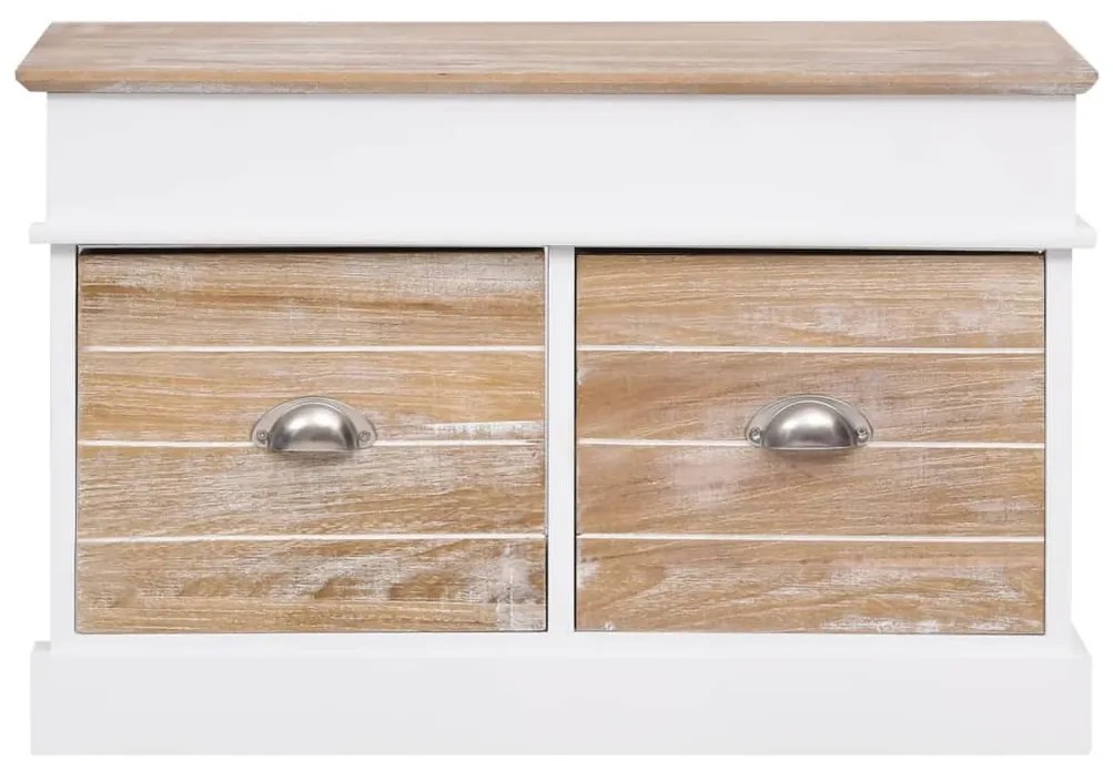 Banco de corredor 70x35x45 cm madeira de paulownia