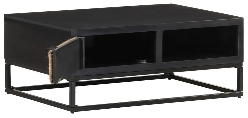 Mesa de centro 90x60x35 cm madeira de mangueira maciça