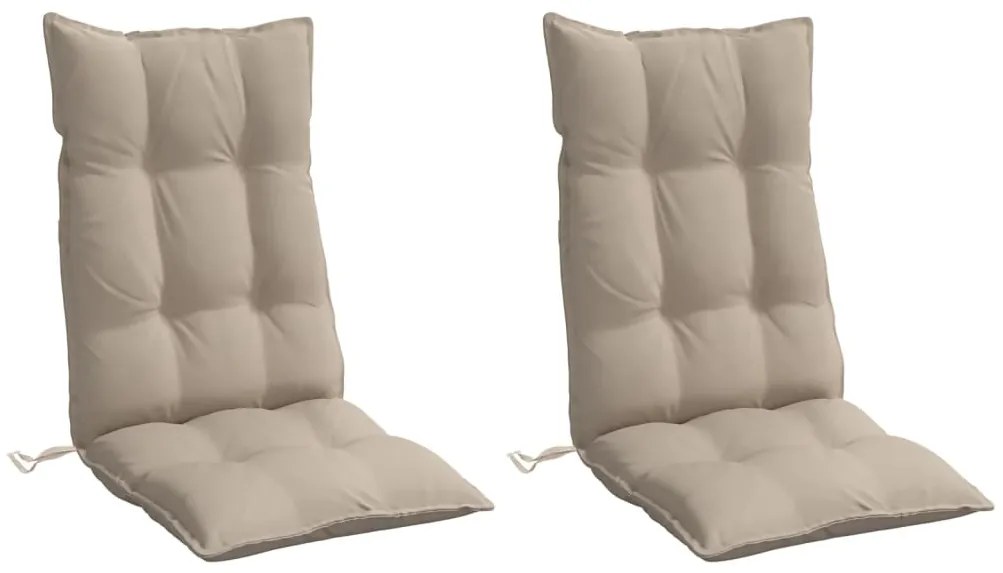 Almofadões cadeira encosto alto 2pcs oxford cinza-acastanhado