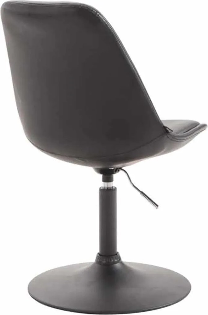 Conjunto de 4 cadeiras jantar Maverick B em couro sintético preto