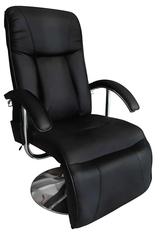Cadeira de massagens couro artificial preto