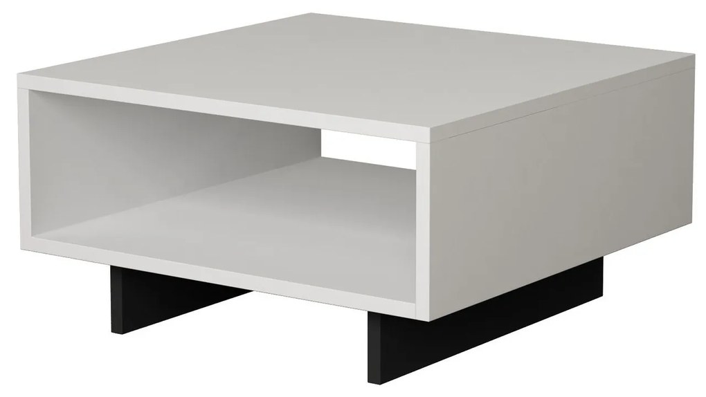 Mesa de Centro Hola – Branco e Antracite – 60x32x60 cm