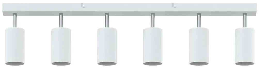 Spotlight de Teto 6 Direções Ajustáveis Branco GU10