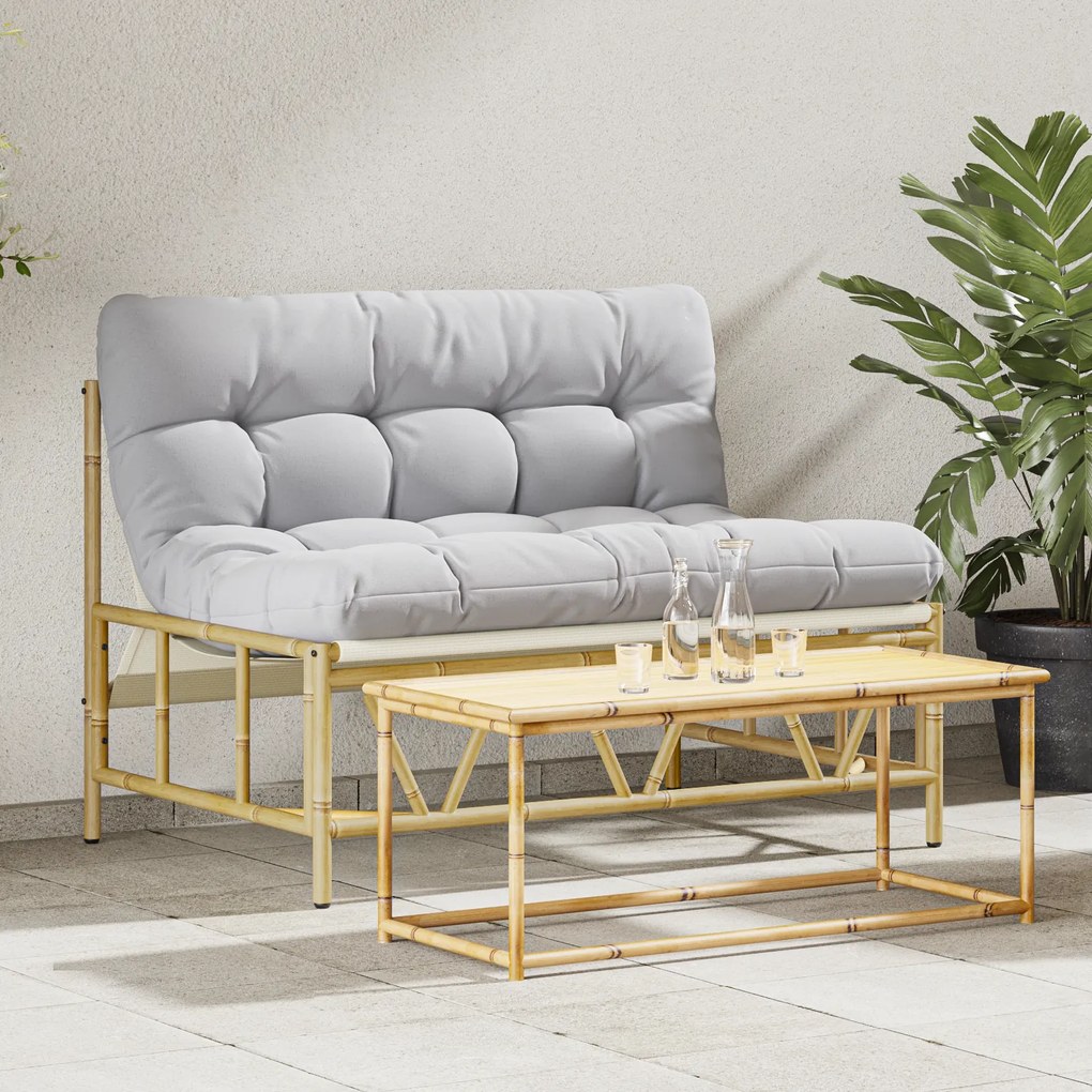vidaXL Banco de Jardim com Almofada 110x80x71 cm Aço