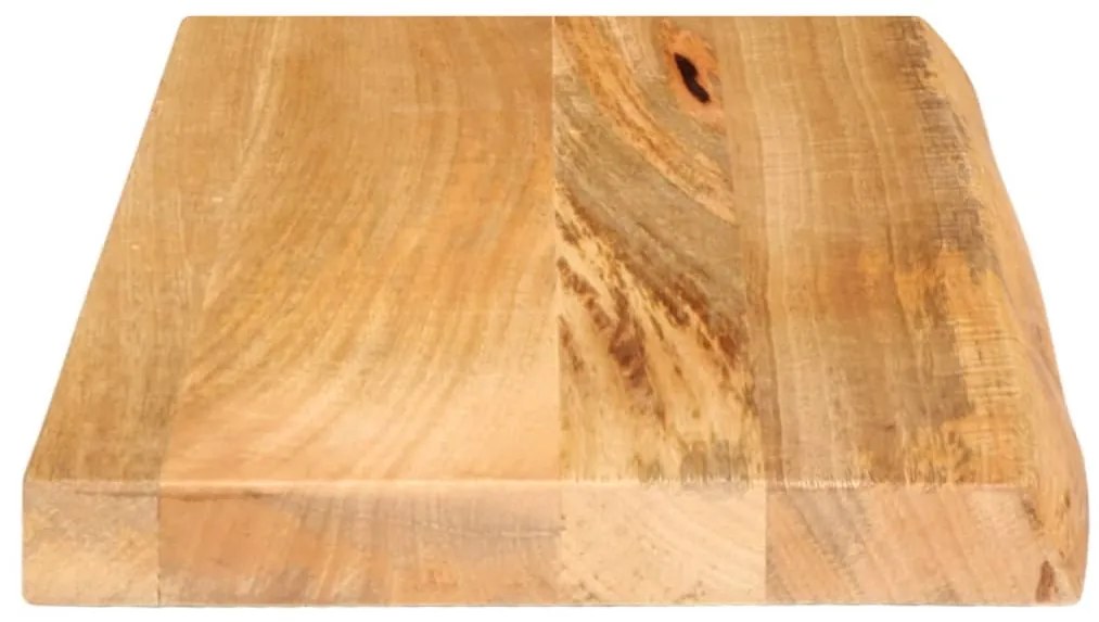 Tampo de mesa c/ borda viva 50x20x2,5 cm mangueira maciça