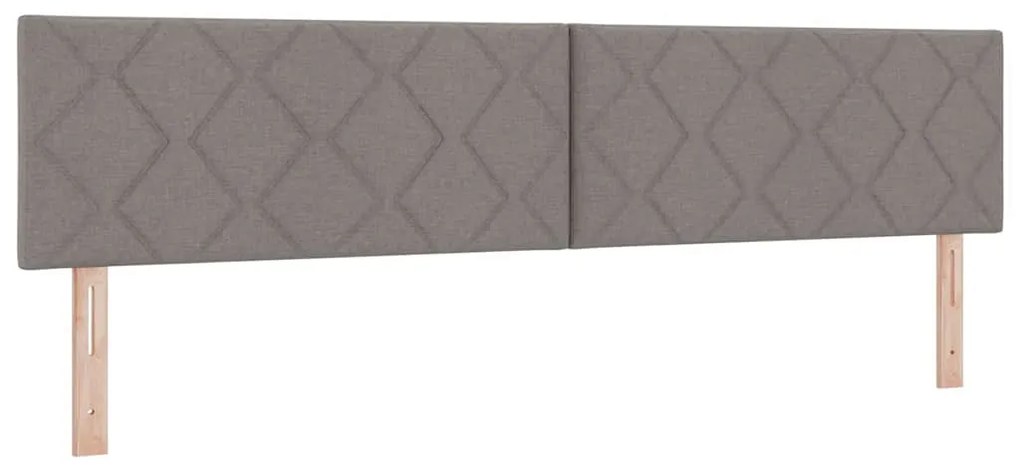 Cabeceira Design de Blocos de Diamante Taupe 200 cm, Tecido.