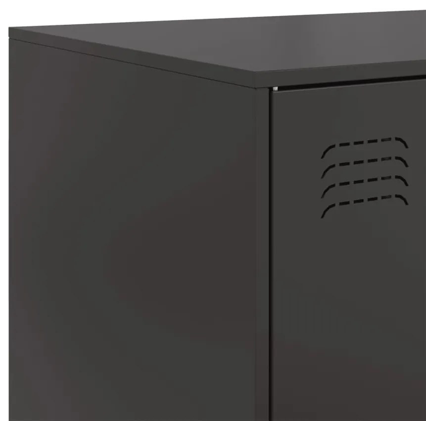 Aparador 99x39x73 cm aço preto