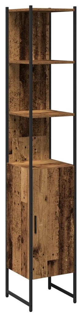 Conjunto de Mobiliário para Casa de Banho de 4 Peças Madeira Velha Mad