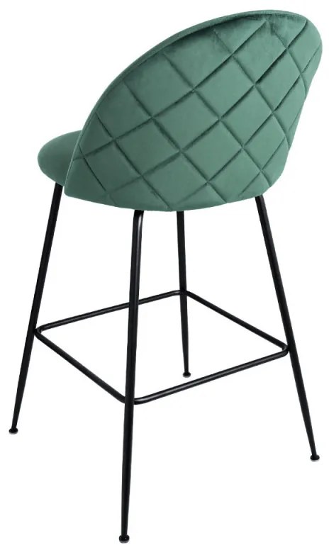 Pack 2 Bancos Vint Veludo Alto - Verde