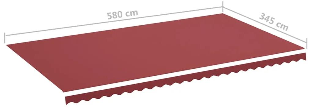 Tecido de substituição para toldo 6x3,5 m bordô