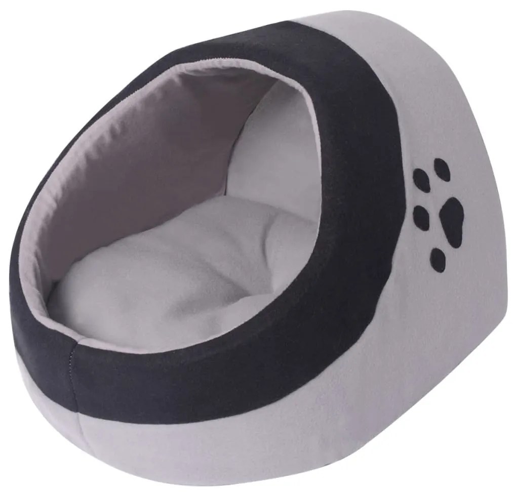 vidaXL Ninho para gato cinzento e preto M