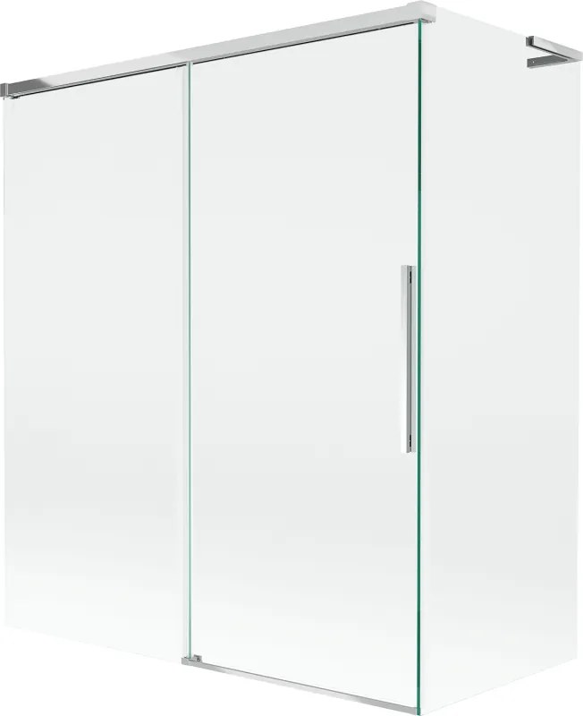 Mexen Rox L divisória de banheira de correr de 2 painéis 140 + 70 x 150 cm, transparente, cromado - 8C9L-140-070-01-00