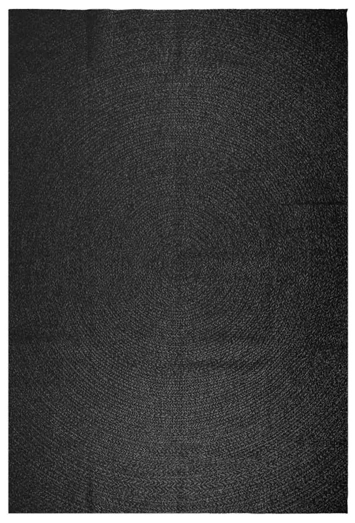 Tapete ZIZUR antracite 240x340 cm aspeto juta interior exterior