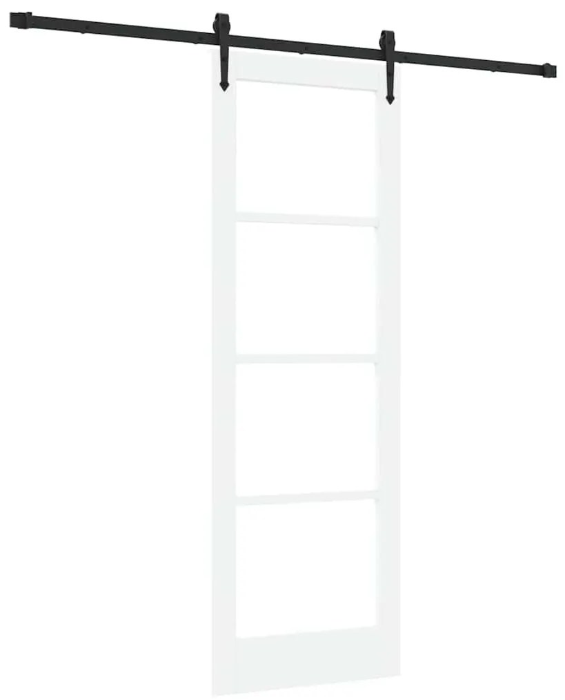 Porta Deslizante vidaXL com Conjunto de Ferragens 'ORKDAL'Branco 73.5x