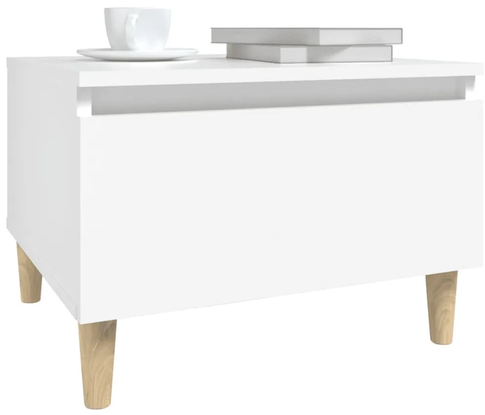 Mesa de apoio 50x46x35 cm derivados de madeira branco