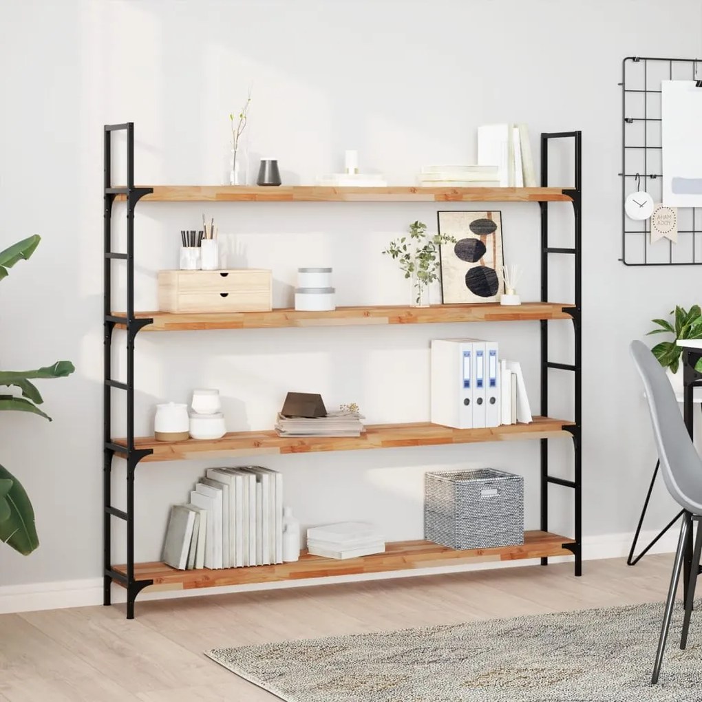 vidaXL Prateleira flutuante 120x20x4cm acácia maciça acabamento a óleo