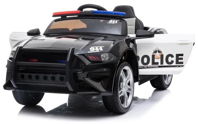 CARRO DE POLÍCIA CARRO ELÉTRICO INFANTIL 12V Preto