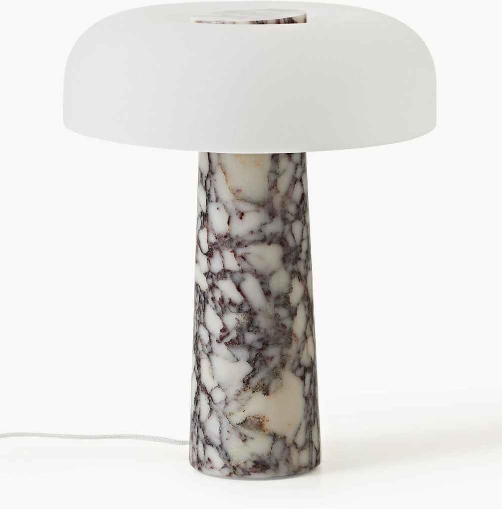 Candeeiro de mesa com base em mármore Carla