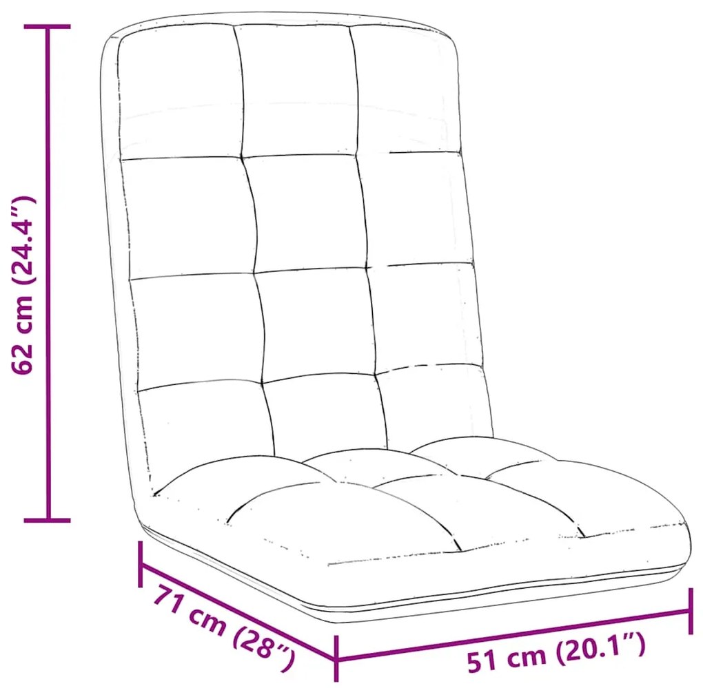 Colchão dobrável 71x51x62 cm tecido cinzento nublado
