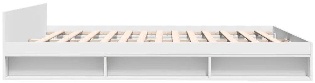 Estrutura de cama c/ gavetas 180x200cm derivados madeira branco